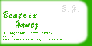 beatrix hantz business card